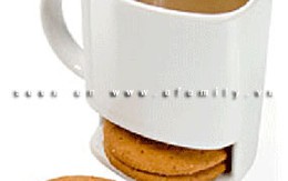 Độc đáo cốc cafe có ngăn đựng bánh