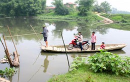 Làng 'đu dây' giữa Hà Nội chuẩn bị có cầu