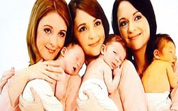 Chị em sinh ba đẻ con cùng tháng