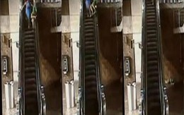 Suýt chết vì nghịch thang máy