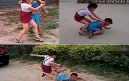 Cho con gái đánh cháu trai để không còn nhút nhát (!)