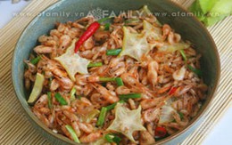 Đổi món với tép rang khế chua 
