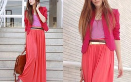 Thu lãng mạn với váy dài chấm gót