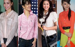 Người đẹp Việt kín đáo hấp dẫn với áo sơ mi