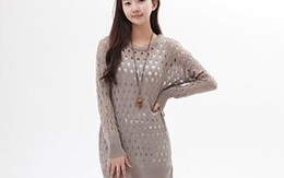 Điệu đà với áo len lưới