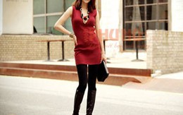 Kết đôi đỏ - đen cho công sở