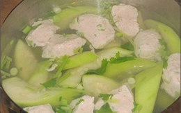 Canh cá thác lác nấu bầu