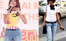 Bí quyết mặc quần jeans của sao Việt