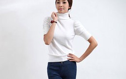 Các kiểu kết hợp thú vị với áo len cao cổ