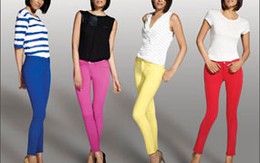 Diện quần Jean có tông màu sặc sỡ