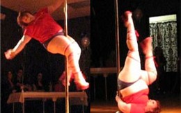 Vũ nữ… 115kg múa cột cực sexy