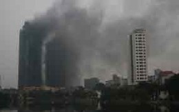 Cháy tháp đôi 33 tầng của EVN