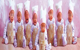 Bàng hoàng cặp vợ chồng... sinh tám