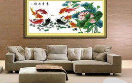 Bí quyết giúp tăng vượng khí nhờ chọn hình ảnh trang trí cho phòng khách