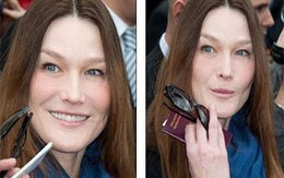 Bà Carla Bruni xuống sắc 