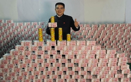 Cận cảnh núi tiền 1,5 tấn của tỉ phú Trung Quốc