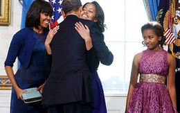 2 cô con gái xinh đẹp và phong cách tại lễ tuyên thệ của Obama