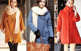 Đẹp ấm áp với áo măng tô sắc màu