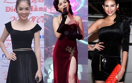 Khoe sắc, kiều nữ Việt chọn váy nhung 
