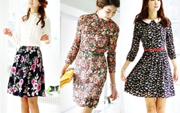 Mẫu váy họa tiết hút mọi ánh nhìn