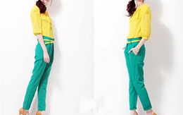 Nổi bật công sở với chiếc quần màu mè