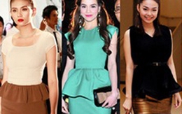 Diện peplum khoe eo thon, chân dài cùng sao Việt