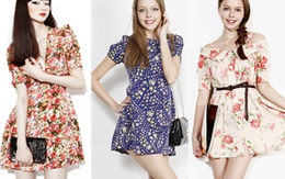 Làm điệu cùng váy hoa vintage
