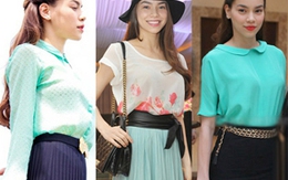 Sao Việt say mê xanh bạc hà