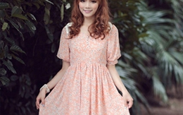 Váy liền tay bồng cho nàng gầy