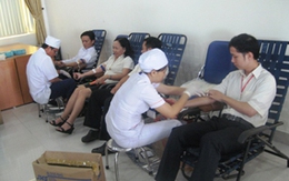 Cán bộ nhân viên Thaco tham gia hiến máu