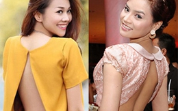 Sao Việt mặc áo khoe lưng trần tam giác