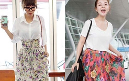Váy xếp li cho vòng 2 nhỏ nhắn