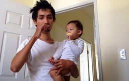 Rơi lệ với bộ ảnh nuôi con của một ông bố đơn thân