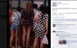 Chân dài mặc quần chip vào siêu thị ở TP.HCM gây sốc