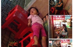 Em bé 3 tuổi theo mẹ mưu sinh khắp đường phố Sài Gòn