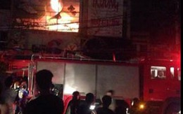 Hải Phòng: Cháy kho hàng Bitis lúc nửa đêm