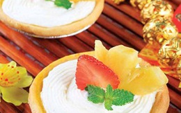 Bánh tart thơm pudding sữa chua