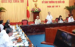 Ủy ban Thường vụ QH bàn về bỏ phiếu tín nhiệm: Đề nghị công khai kết quả