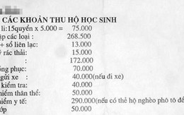 Lạm thu tiền trường ở các địa phương: “Cõng” nhiều khoản lạ lùng