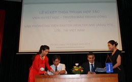 Ký thỏa thuận hợp tác điều trị bệnh rối loạn đông máu