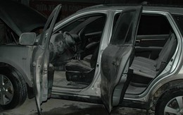Hà Nội: Xe hơi tiền tỉ bốc cháy ở cây xăng