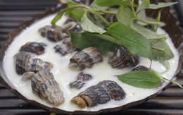 Ngọt béo ốc len xào dừa