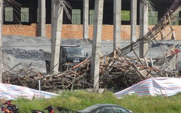 Sập công trình nhà máy giấy, 17 người bị thương