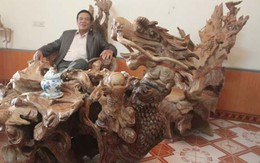 Tuyên Quang có bộ bàn ghế hình rồng giá hơn 4 tỷ