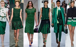 3 cách vận dụng trang phục màu xanh lục bảo đẹp rực rỡ