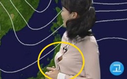 MC thời tiết xứ Hàn bị bàn tán vì lấp ló vòng một