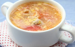 Canh trứng cà chua giản dị ngon cơm