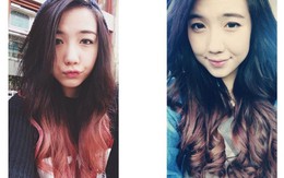 Móc line, nhuộm ombre mê hoặc hot girl Việt