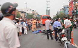 Té xuống đường, nữ sinh viên bị xe khách cán chết