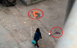 Đôi nam nữ văng qua thành cầu Vĩnh Tuy